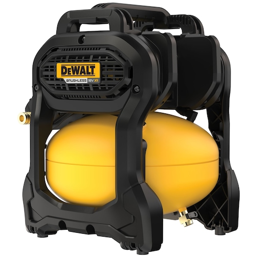 DEWALT 18V XR AIR COMPRESSOR REAR 3/4 VIEW