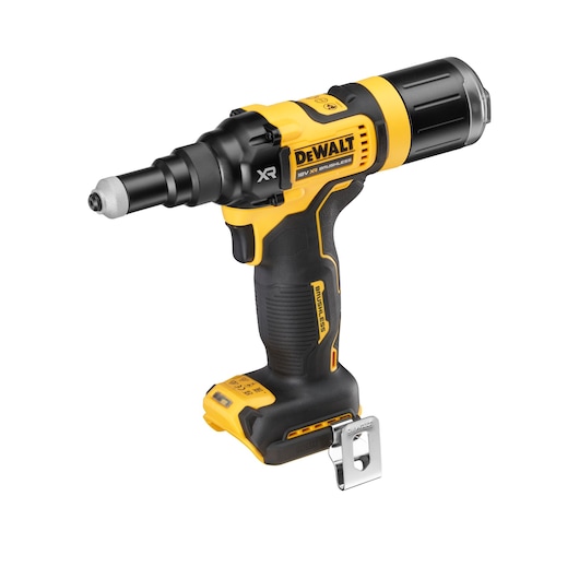 18V XR BRUSHLESS 4.8mm Rivet Tool 3/4 view (no battery)