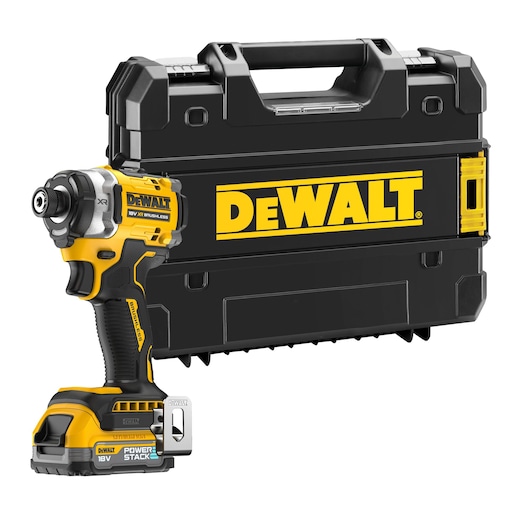 The 18V XR 4 Speed Premium Impact Driver and TSTAK case