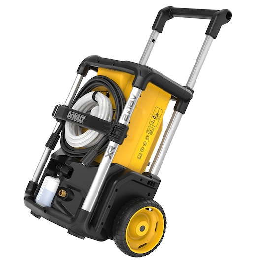 2x 18V XR Pressure Washer side view leaning back