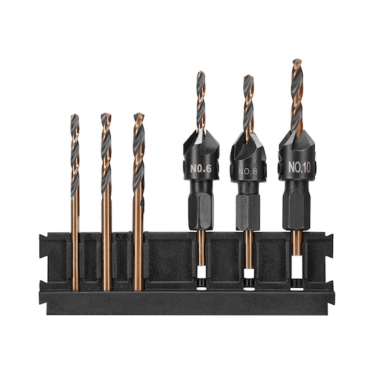 Pilot Bits, 6,8 and 10 and Pilot Bits with Counter Sink 6,8 and 10