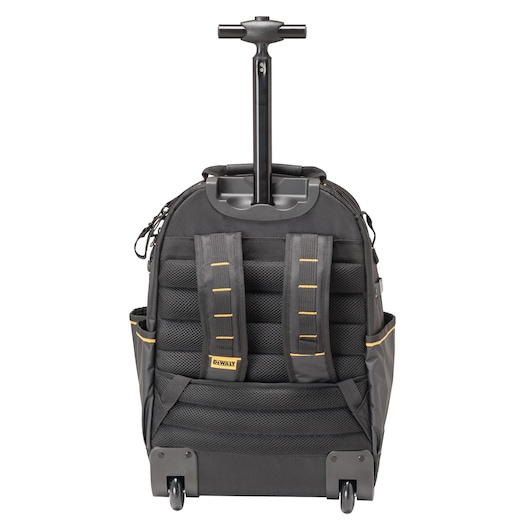 Back view of the Dewalt Pro Backpack on Wheels